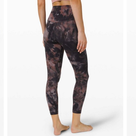 Lululemon Align Pant 28" - Diamond Dye Graphite Grey Pink Pastel - Size 6 - Picture 8 of 13